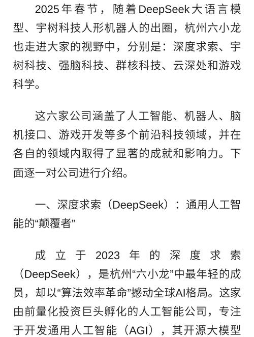 杭州六小龙引领AI与机器人创新 民营企业成中国科技自立自强主力军