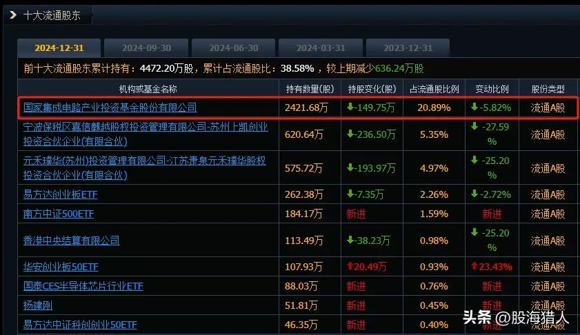 国家集成电路产业投资基金有限公司_国家集成电路产业投资基金_中芯国际投资持股情况